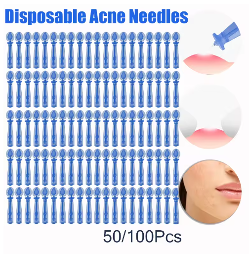 Blackhead Remover Acne Needle Tool Disposable 50/100Pcs Acne Needles Fat Grain Beauty Skin Care Tool Blackhead Remover Tools